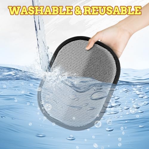 AMFUN Fell Magnet Handschuh, Antistatischer Handschuh zur Entfernung von Tierhaaren, Doppelseitige Handschuhe zur Tierpflege für Kleidung, Sofas, Teppiche, Autoinnenräume