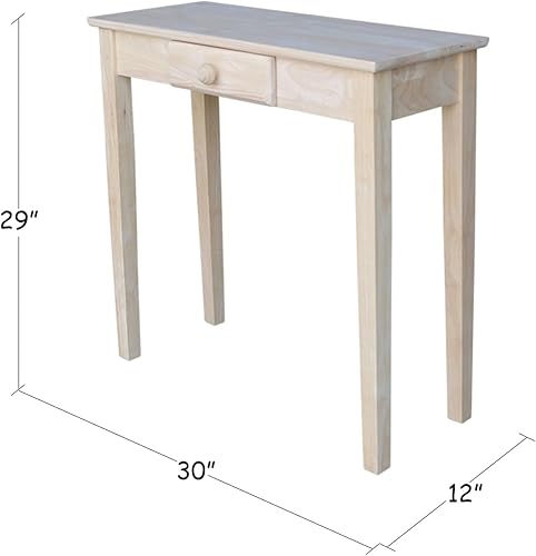 Miniatura 2 de International Concepts - Mesa rectangular de pasillo, sin terminar