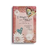 I Heart Your Heart Manifesto Lucky Star Floral Pink 7 x 5 Paper Magnet Gift Book