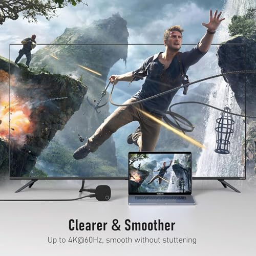 Image of ETZIN 4K HDR HDMI Receiver, 4K 60Hz HDMI 2.0 TV Projector Monitor, Support 2.4 /5GHz High Speed WiFi, Compatible with Ai-rplay, Android, Windows, Miracast Mirroring Display EPL-G54