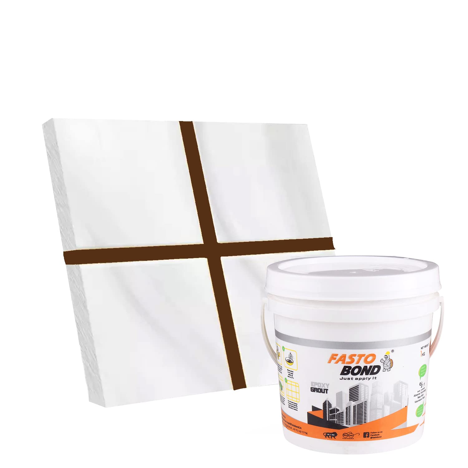See full amazon price history chart for Fastobond Epoxy Grout For Tiles - 1 Kg - Brown Color Epoxy Tile Grout_Fastobond | 3 components only | Premixed Filler for uniform finish Fastobond Epoxy Grout For Tiles - 1 Kg - Brown Color Epoxy Tile Grout_Fastobond | 3 components only | Premixed Filler for uniform finish (B09293C1VD) Amazon Price History, Amazon Price Tracker