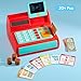 lalalark Cash Register Toy for Kids – Detachable Write & Erase Pad, Play Money, Credit Card, Grocery Store Playset, Preschool Activities, Educational Learning Toy, Toddler Birthday Gift