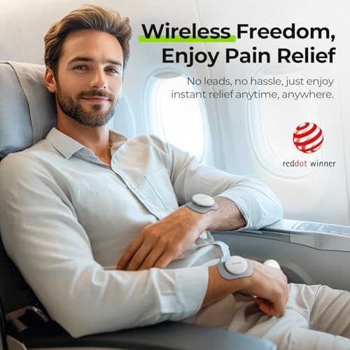 image for AUVON Wireless 24 Modes TENS Unit Muscle Stimulator for Pain Relief, S