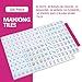TIASUSAN Engraved American Mahjong Tile Set(4 Layer), 166 Acrylic Mahjong Tiles with A Carrying Bag and Accessories
