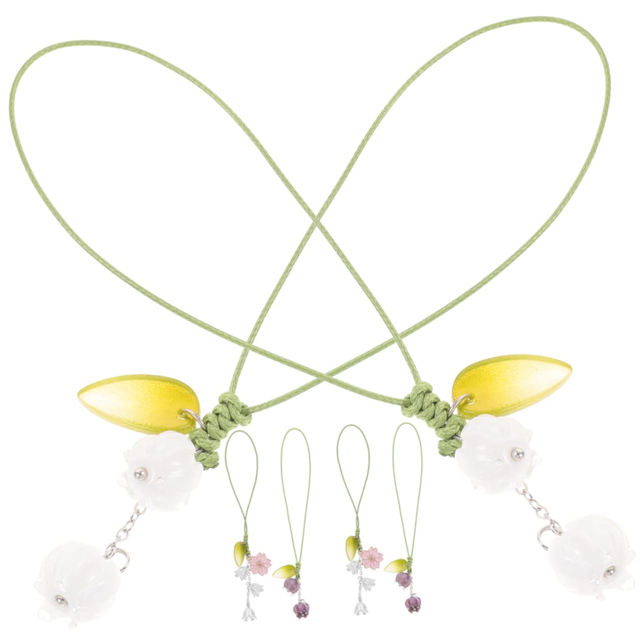 Angoily Braccialetto Pendente Cinturino Delicato Custodia Catena Borsa Fascino Borsa Portachiavi Portachiavi Pendente - Cinturino Pendenti A Tulipano In Metallo