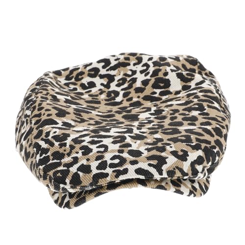 Holibanna Beret Hat Leopard Print Newsboy Cap French Hat Versatile Fashion Accessory for Spring Autumn