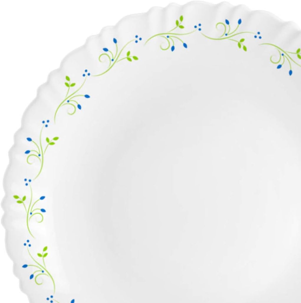 Cello Opalware Dazzle Tropical Lagoon Dinner Set, 5pcs, Service for 2, White
