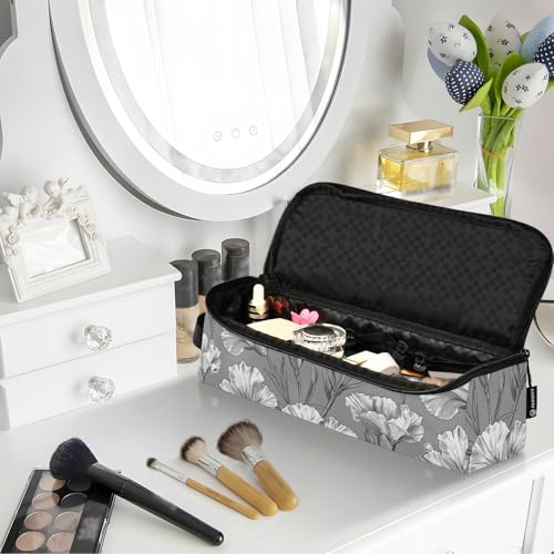 Bolsa de viaje para herramientas de cabello Aesthetic Flowers miniatura 6
