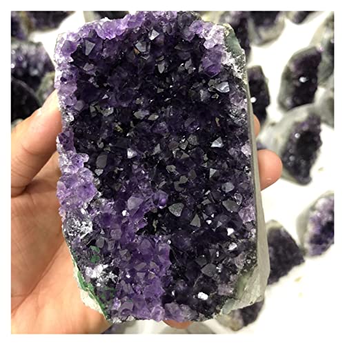 Amatista natural en bruto racimo de cuarzo uruguayo de 400g piedra energética decorativa 2