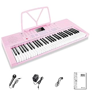Vangoa VGK610 Clavier de Piano, 61 Mini Touches Clavier Portable Musique pour Débutant avec Microphone, 3 Modes d… - Les Beatles, Paul McCartney, John Lennon, RIngo Starr, George Harrison