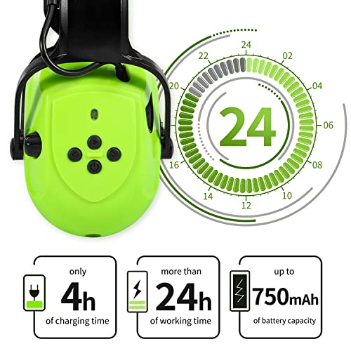 Dison Bluetooth Gel Ear Muffs, 36Db Noise Reduction Safety Earmuffs, Wireless Hearing Protection Headphones… #TOP2