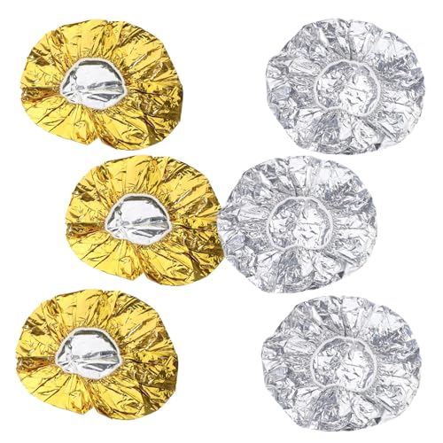 Baluue Hair Coloring Foil Cap Heat Insulation 6pcs Set for Barber Beauty Salons