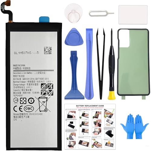 GREEN FUSION for Galaxy S7 Edge New Replacement Battery EB-BG935ABE Compatible with Galaxy S7 Edge SM-G935 Series with Repair Guide, Tools
