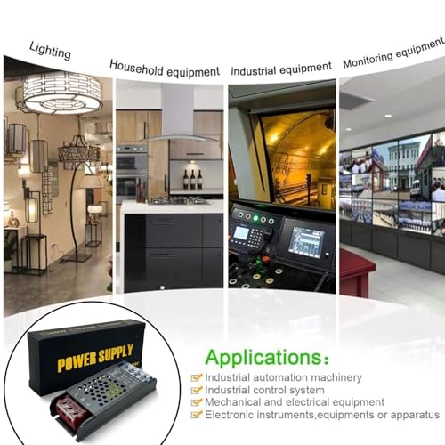 Image of 12 VOLT 10 AMPERE 120 Watt SMPS Power Supply Adapter | Ideal for LED Signage, Strip Lights, Decorative Lighting, CCTV Surveillance, Industrial Automation (Pack Of 1 Piece)