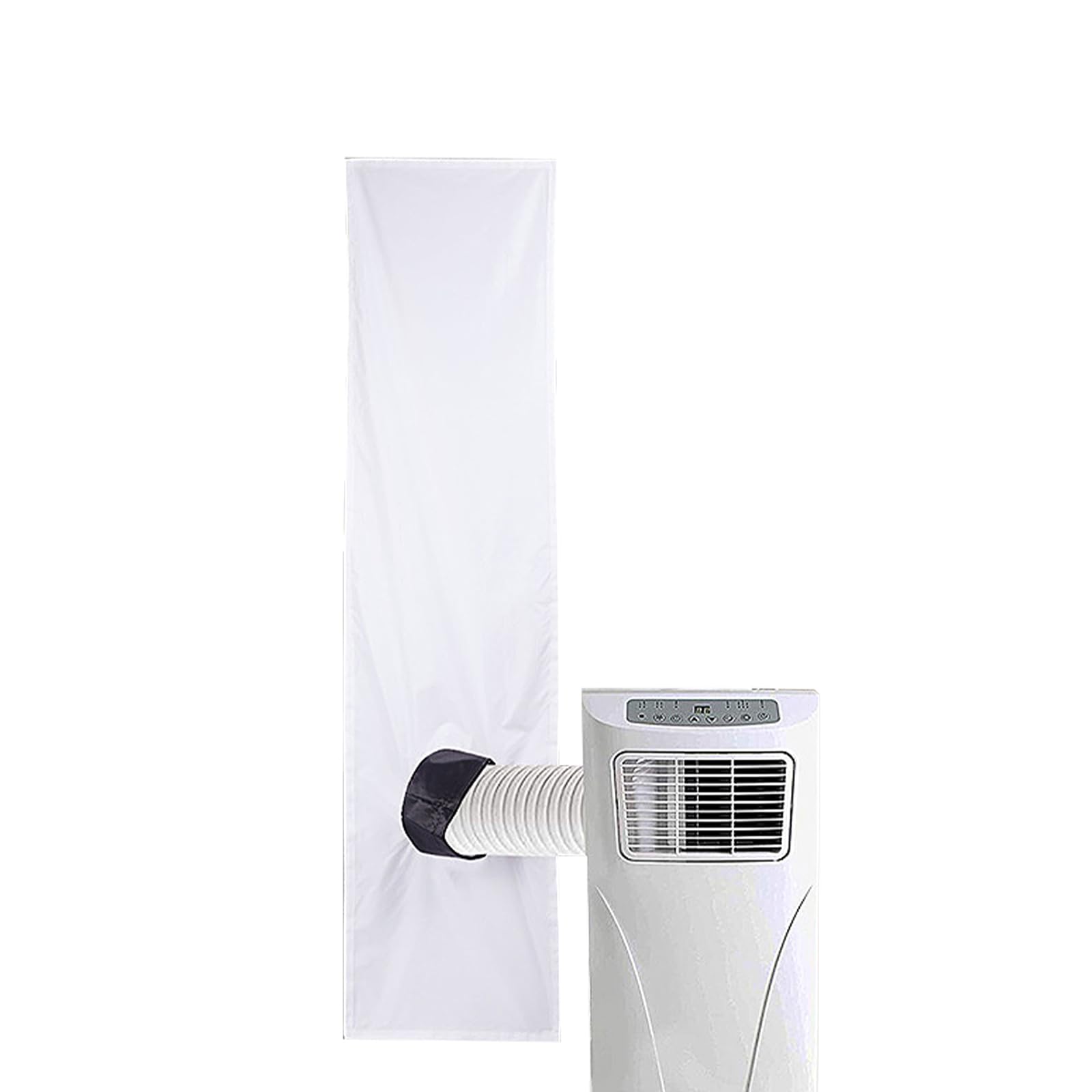 Sellador de ventanas para climatizadores de aire acondicionado, junta de ventana AC para aire acondicionado portátil, parada de aire caliente para fijar a ventanas (2 m, 1 unidad)
