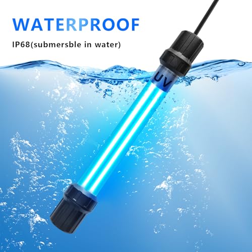 Image of 18W Aquarium UV Light for 100-1000 Gallon, UV Pond Water Clarifier for Koi Pond, Swimming Pool, Spa, Large Fish Tank, Cold Plunge UV Light for Pond Algae Control