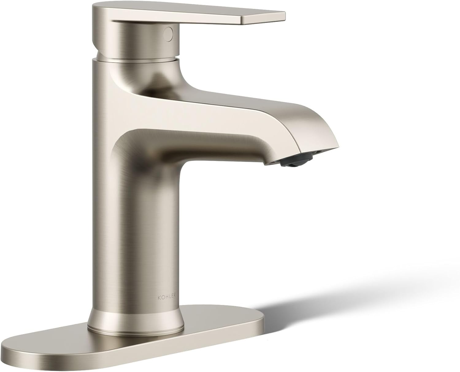 Kohler 97061-4-BN Hint® Single-Handle Bathroom Sink Faucet, 1.2 gpm, Vibrant Brushed Nickel