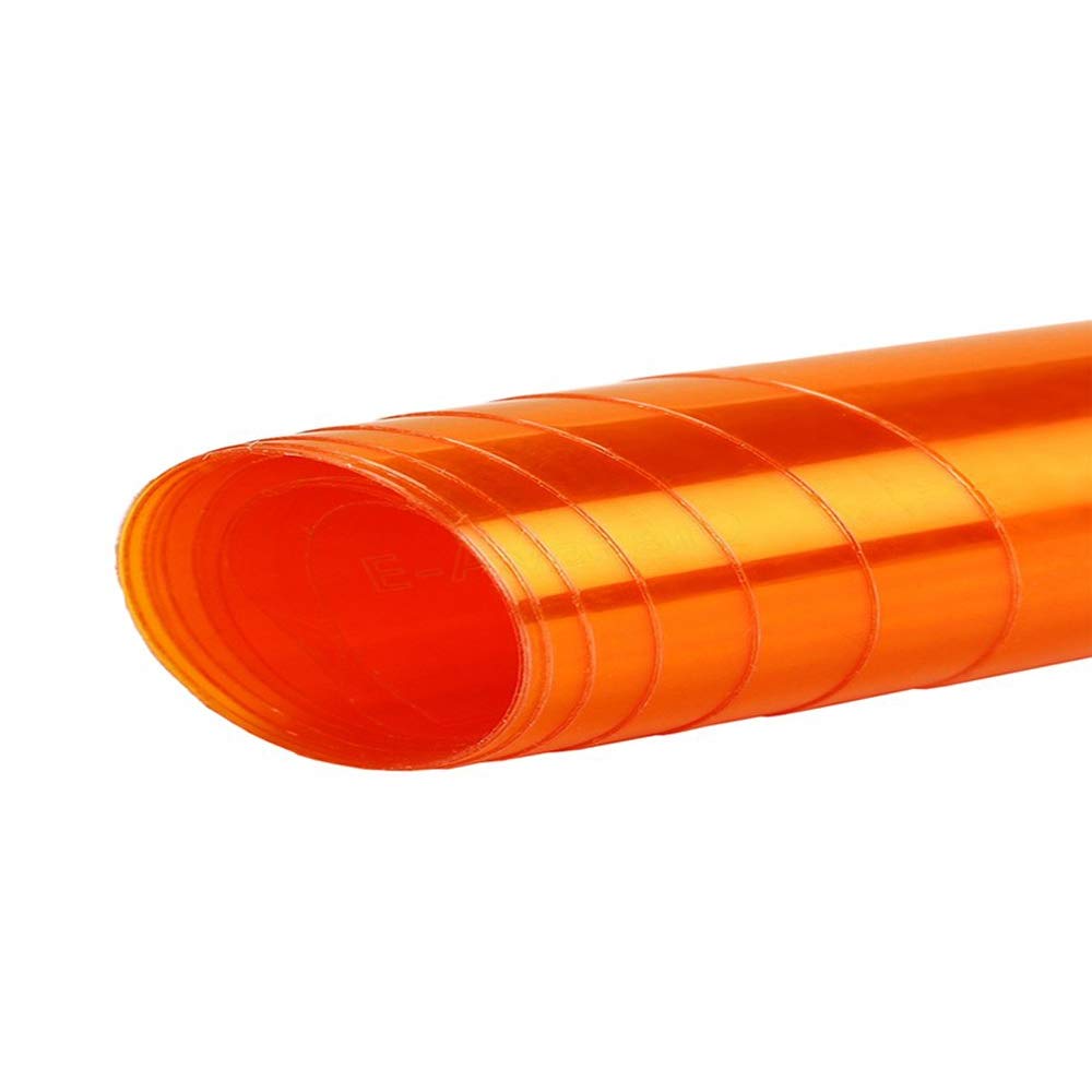 idain 12 by 48 Inches Self Adhesive Headlight, Tail Lights, Fog Lights Tint Vinyl Wrap Film Roll,Orange