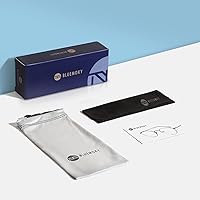 Vista 6 de BLUEMOKY Lentes de lectura con luz azul para hombre, lectores de marco cuadrado deportivo, lentes antirreflejos para computadora