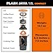Jetboil Flash Java 1.0L Portable Fast Boil Stove with Silicone French Press and 1-Step Auto Ignition for Camping and Backpacking, Propane/Isobutane Burner with Cooking Cup, Topo