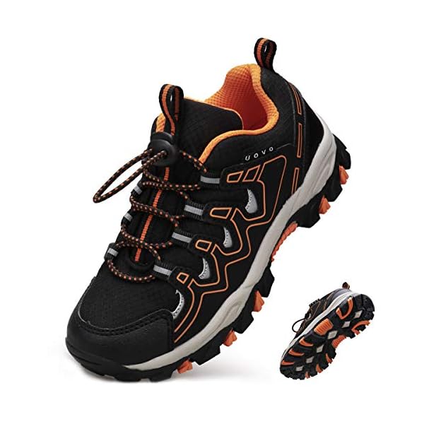 UOVO Boys Shoes Tennis Running Waterproof Hiking Sneakers Kids Athletic Outdoor Slip Resistant Little/Big
