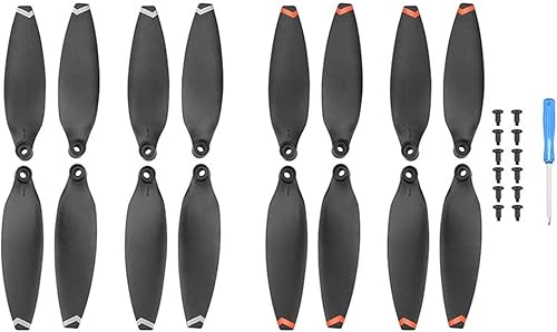 Accesorios de repuesto para drones, accesorios de hélices para FIMI X8 MiniMini V2 Drone plegable y ligero ventilador hoja (color plateado naranja)