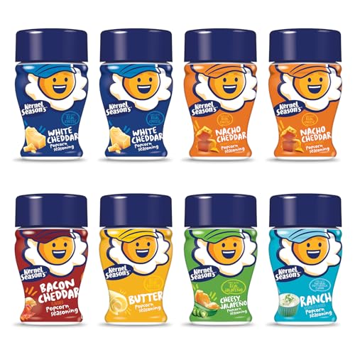 Kernel Season's Mini Savory Popcorn Seasoning Variety Pack, 0.9 Ounce (Pack of 8)