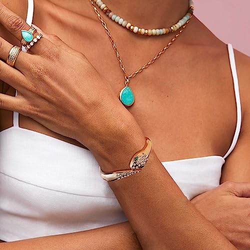 Innerdiva Gold Snake Bracelet， Adjustable Open Cuff Bracelet Arm Band Cuff Bracelet Bangle For Women Girls #TOP2