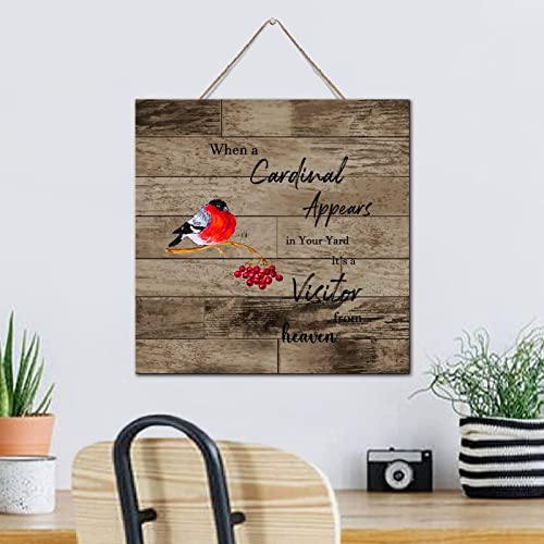 Panneau commémoratif bois personnalisé : objet de condoléances Cardinal - 5