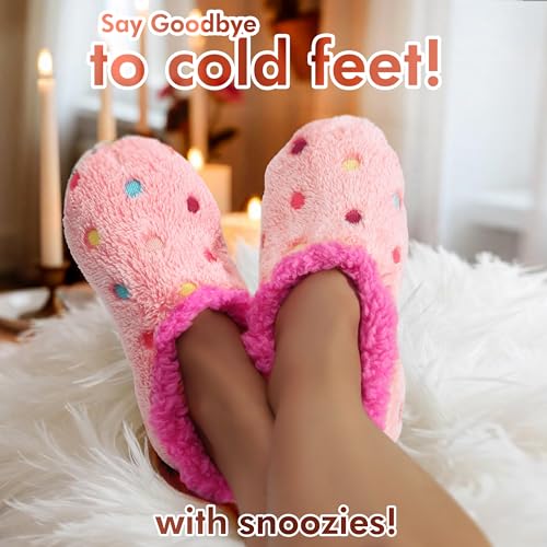 Snoozies WLD-007-LARGE Slippers For Women | Lotsa Dots Colorful Cozy Sherpa Slipper Socks thumb #1