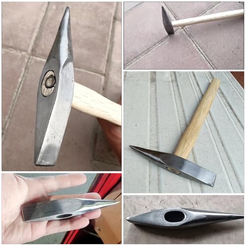 TorSor 2 Pack Welding Chipping Hammer Head Welding Hammer Slag Removal Tool Rock Pick Hammer with Pointed Tip Brick Hammers Geological Hammers for Rockhounding Fossil Hunting Masonry Geologist Welder