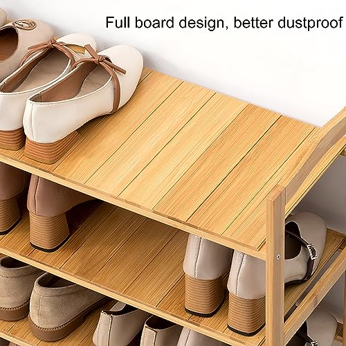 Petit rangement pour chaussures compact et empilable en bois - 5