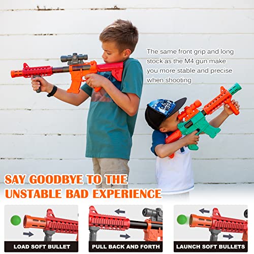 Shooting Games Gifts For 5 6 7 8 9 10+ Year Old Boys, Sports & Outdoors Games Kids Toys With Cool Windmill Rotating Shooting Target & 2 Toy Guns & 24 Foam Soft Balls, Birthday Ideal Gift For Kids #TOP4