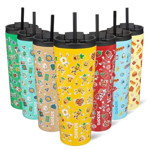 Image of BJPKPK 26 oz Coffee Tumbler with Straw, Insulated Stainless Steel Cup
