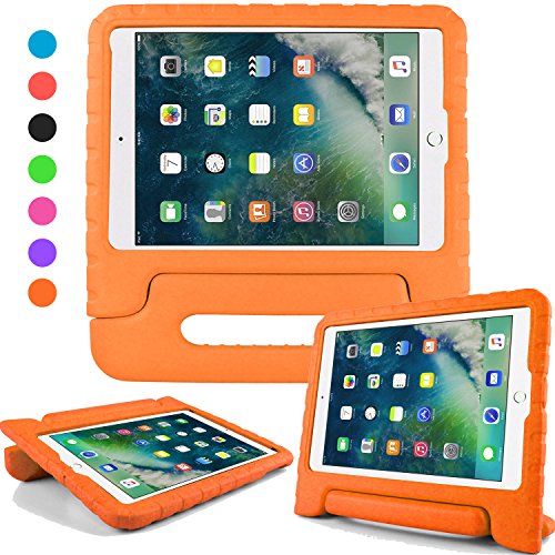 iPad 2018 ケース iPad 2017 9.7 ipad air2 ipad air ケース 超軽量 耐衝撃 スタンド ハンドル付き EVA キッズ 保護 新型 Apple iPad 9.7 2018 ipad 2017カバー (オレンジ)