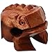 BESPORTBLE Frog Statute Miniature Frog Sculpture Wooden Musical Instrument Animal Toy Educational Sound Tool