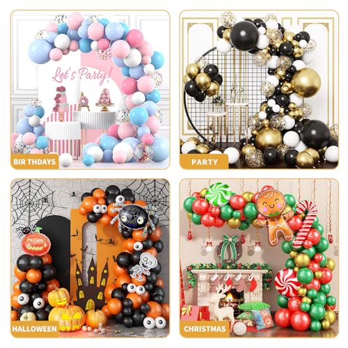 Balloon Arch Kit 8.2ft & 5ft - Adjustable and Free Bending Shape with Reinforced Water-Fill Base, Half Balloon Arch Frame for Baby Shower, Wedding, Birthday Party Decorations and Backdrop (Black) - Image 7