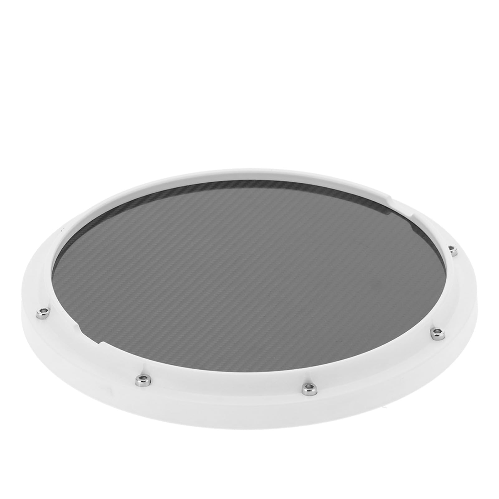 Generic Generic Drum Pad Training Mata Antypoślizgowa z Włókna Węglowego z Pałeczkami, Pochłaniająca Wstrząsy 12-calowa Podkładka Perkusyjna dla Początkujących, do ćwiczeń Perkusyjnych