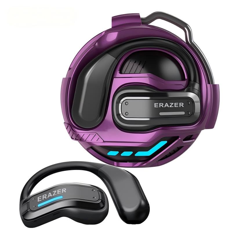 Image of ERAZER X8 Translator Earbuds Real-time AI Language Translation Earbuds for 165 Languages, Two-Way Translation Device for iOS and Android, Travel, Business, and Learning Purple