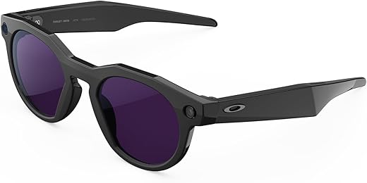 Oakley Meta HSTN, Black | Smart AI Glasses for Men, Women — Performance for Sports, Athletes — Camera, Audio, Video — 8 Hour Battery — 3K HD Resolution — Amethyst Transitions® Lenses