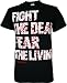 The Walking Dead Fight the Dead Men's T-Shirt, Black, X-Large