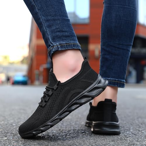 Image of DLWKIPV Womens Slip on Walking Tennis Shoes for Women Work Running Athletic Gym Sports Sneakers Lightweight Casual Shoe
