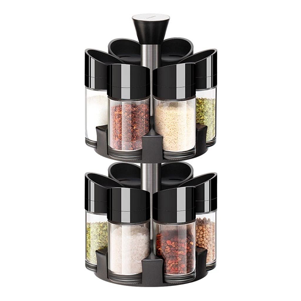 Gewürzdosen Set aus Glas, 160 ml, Küchenzuckerspender mit Deckel, Gewürzbox für Zucker, Salz und Gewürze, luftdichte Aufbewahrungsbehälter für Kräuter und Gewürze