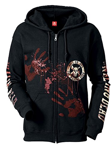 The Walking Dead Kill Or Die Capucha con Cremallera Negro M