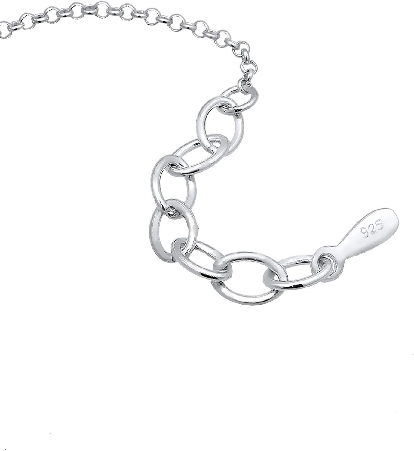 Elli Women's 925 Sterling Silver Link Bracelet 0201561518_16 - 16cm length - Image 4