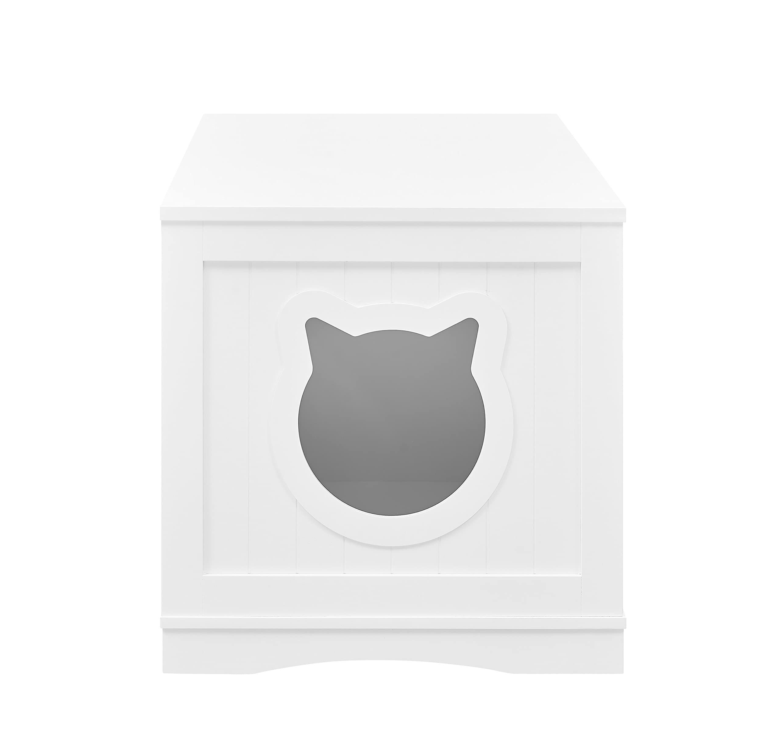Amazon | Designer Cat 洗面所収納ベンチ 猫トイレボックス 囲い 家具