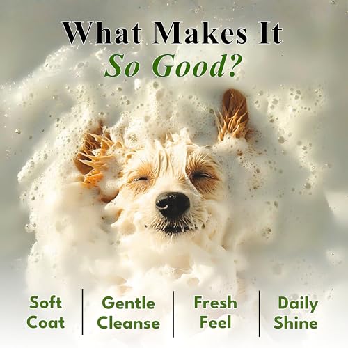 Image of Petroyale 2-in-1 Shampoo + Conditioner for Dogs - Anti-Fungal, Anti-Itching, Shedding Control Dog Shampoo & Dog Conditioner with Ticks & Fleas Prevention - Suitable for All Breeds | 300ml (Pack of 1)