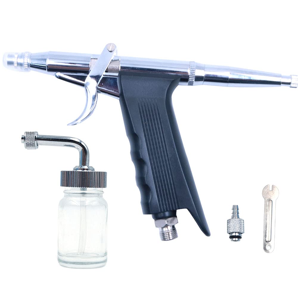 Ancllo Oxygen Infusion Facial Spray Airbrush Double Action Gravity Trigger Air And Paint Water For Nail Painting Inkjet Tattoo Skin Moisturizing Clean Pores