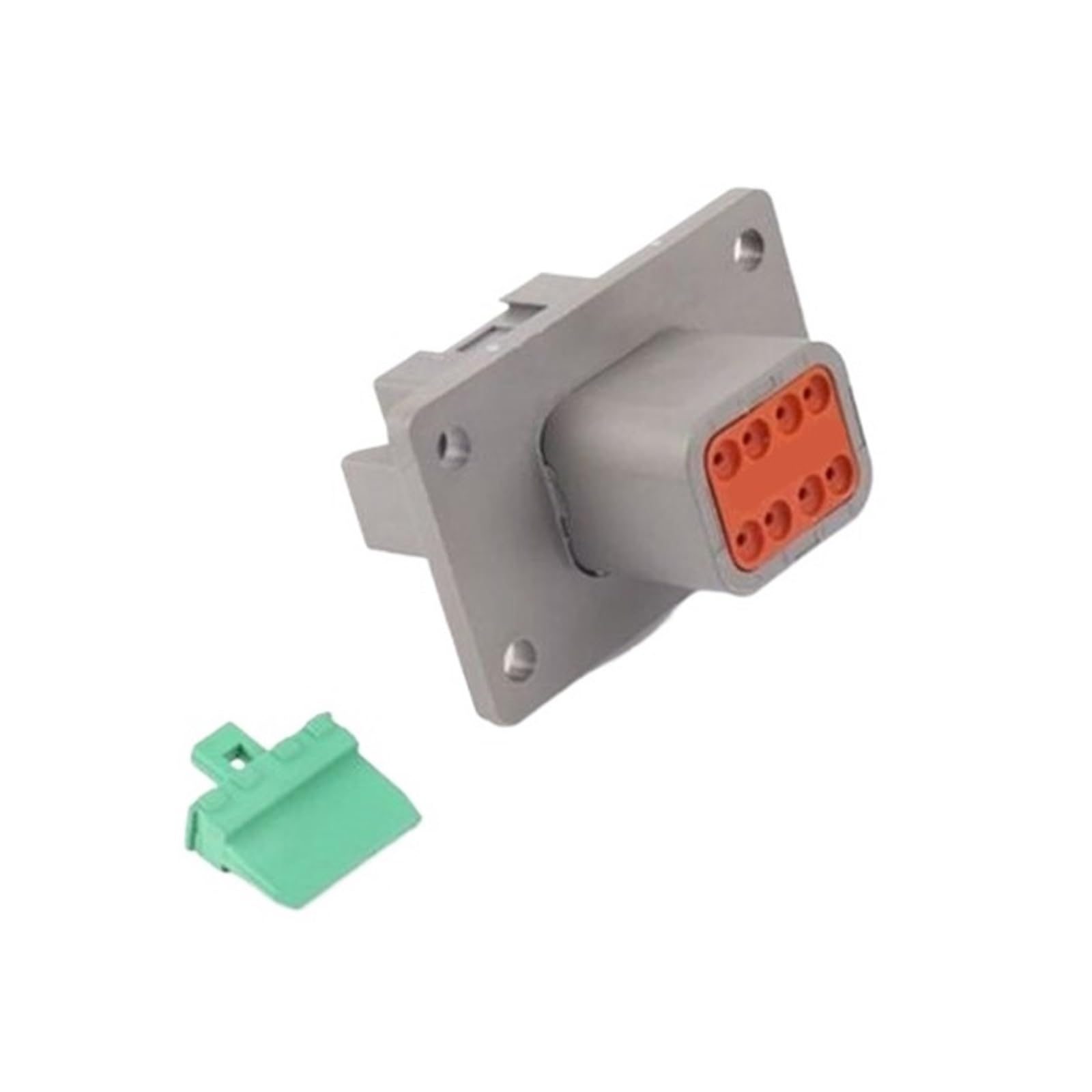 X psblty 8-pin Waterproof Connector DT04-08PA-L012 Flange Mount For Heavy-duty Equipment, Construction Machinery, Etc.