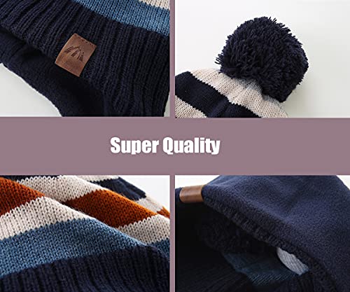 Moon Kitty Boys Winter Hats and Scarf Set Toddler Beanies Set for Boys Winter4
